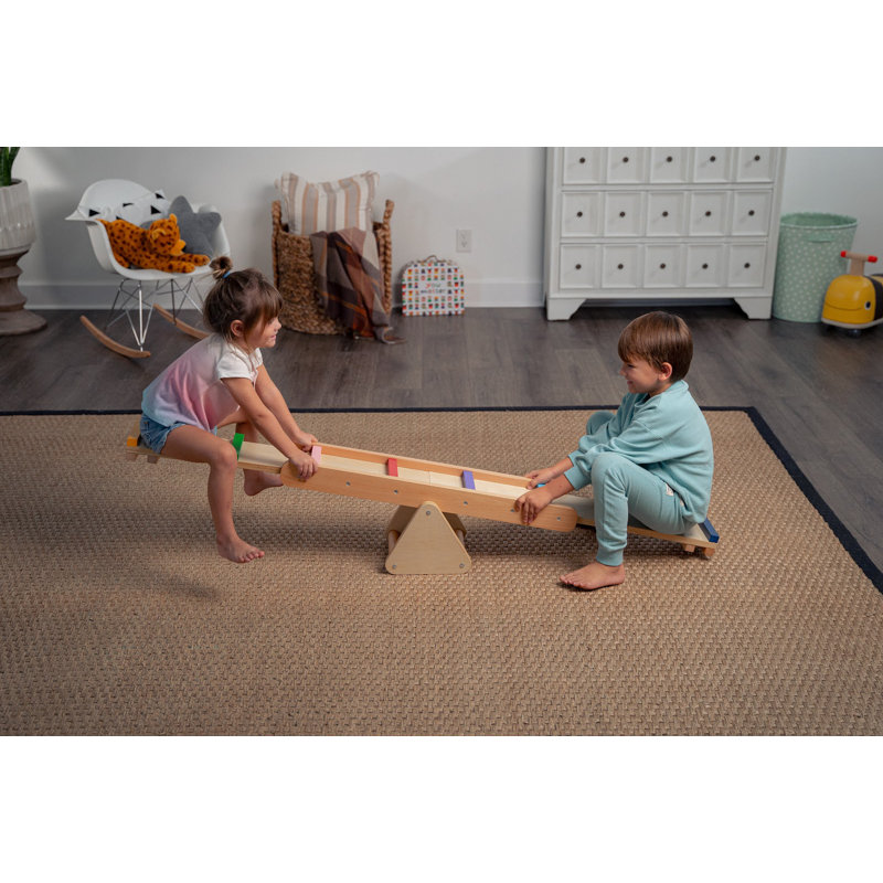 Avenlur 2 Seat Wood Teeter Totter Wayfair